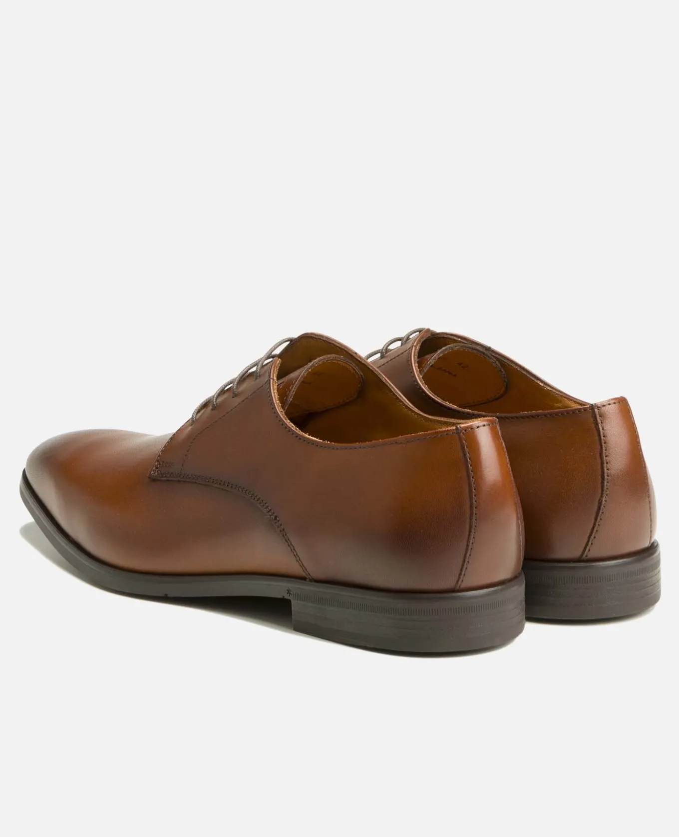 OUTSIDER Derbies Cuir Cognac Homme