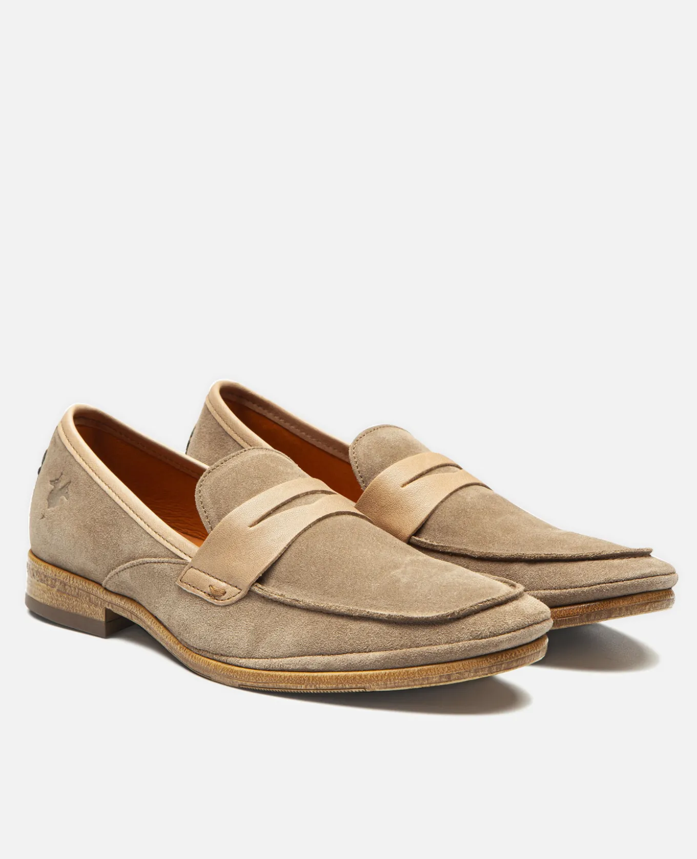 OXYGEN 5 Mocassins Croûte velours Marron Homme