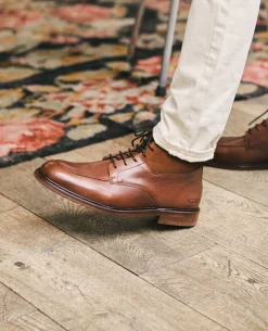 PULSE VGT  Boots cuir tannage végétal Cognac