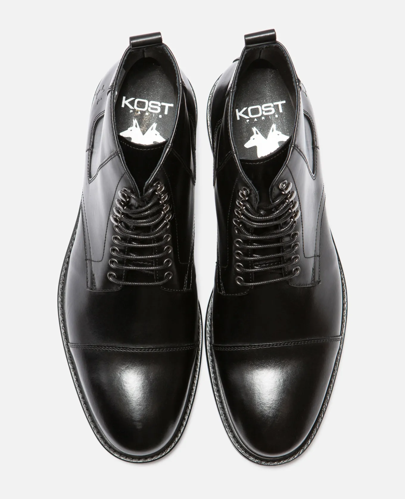 REFUSE 2 Boots Cuir Noir Homme