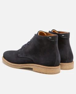 RISE Boots cuir suède marine