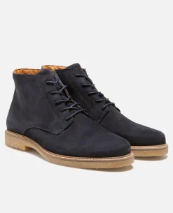 RISE Boots cuir suède marine