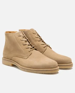 RISE  Boots cuir suède taupe