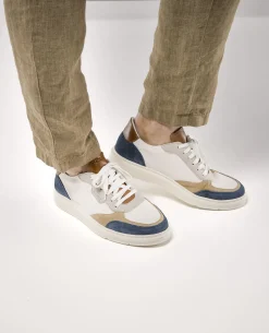 SNOOZE T Sneakers textile bleu Homme