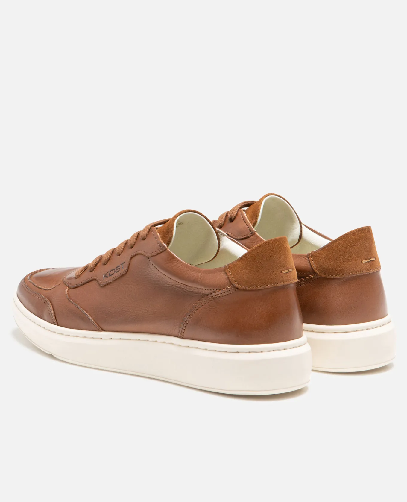 SNOOZE VGT Sneakers cuir tannage végétal cognac