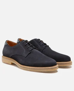 STEADY  Derbies cuir suède marine
