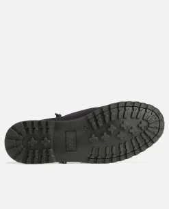 STONE V Chaussures Bateau Croûte Velours Marine Homme