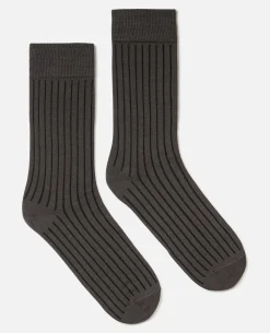 STRIKE Chaussettes Made in France Coton Gris Homme