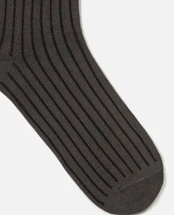 STRIKE  Chaussettes Made in France Coton Gris Homme