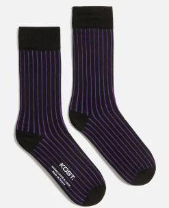 STRIKE Chaussettes Made in France Coton Violet Homme