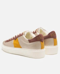 SWANKY F FB Sneakers cuir multicolors