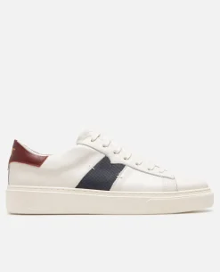 SWANKY Sneakers cuir Ecru Marine