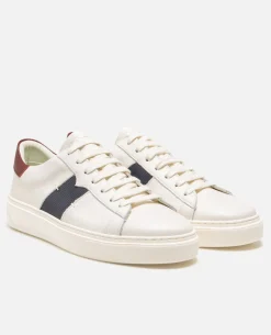 SWANKY  Sneakers cuir Ecru Marine