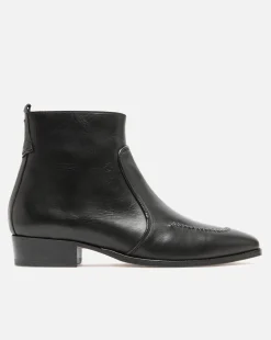 TRAVIS 73 Boots à talons Cuir Noir Homme
