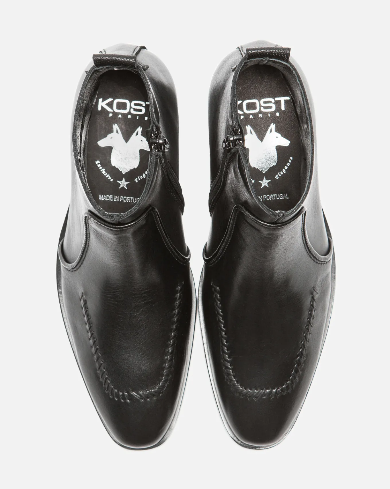 TRAVIS 73 Boots à talons Cuir Noir Homme
