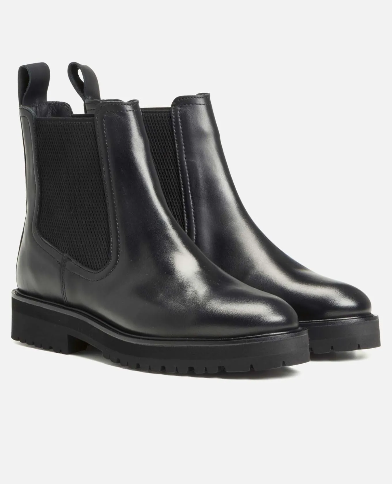 UNHOLY Chelsea boots semelle crantée cuir noir
