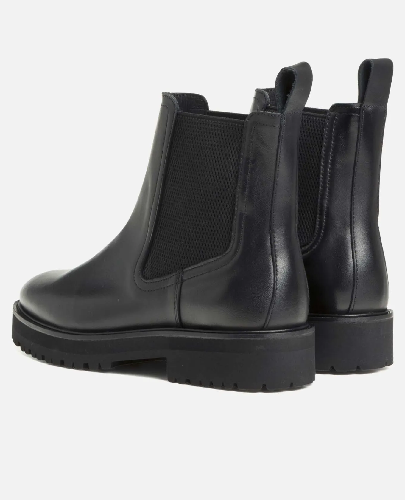 UNHOLY Chelsea boots semelle crantée cuir noir