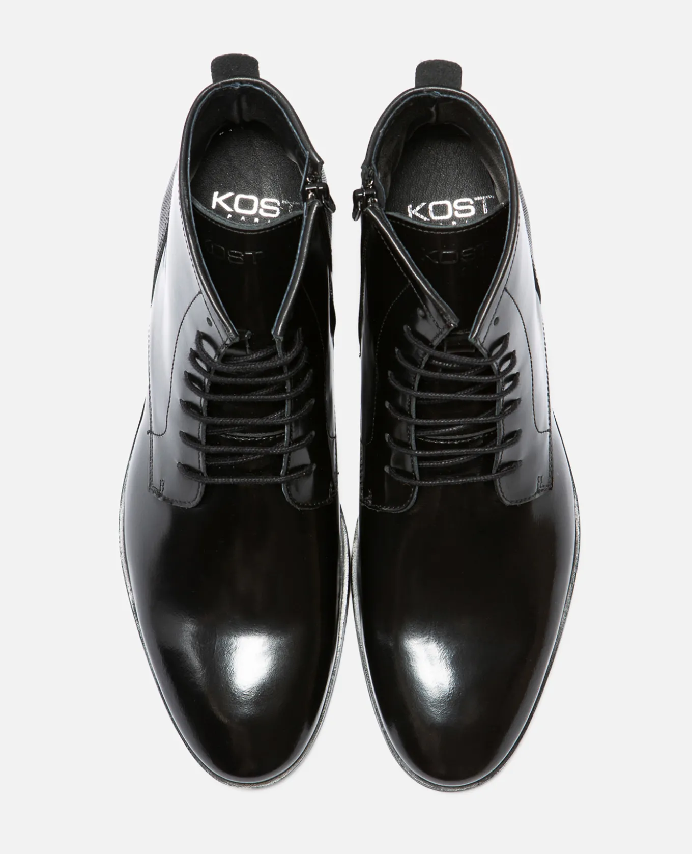 UNKIND Boots Cuir Noir Homme