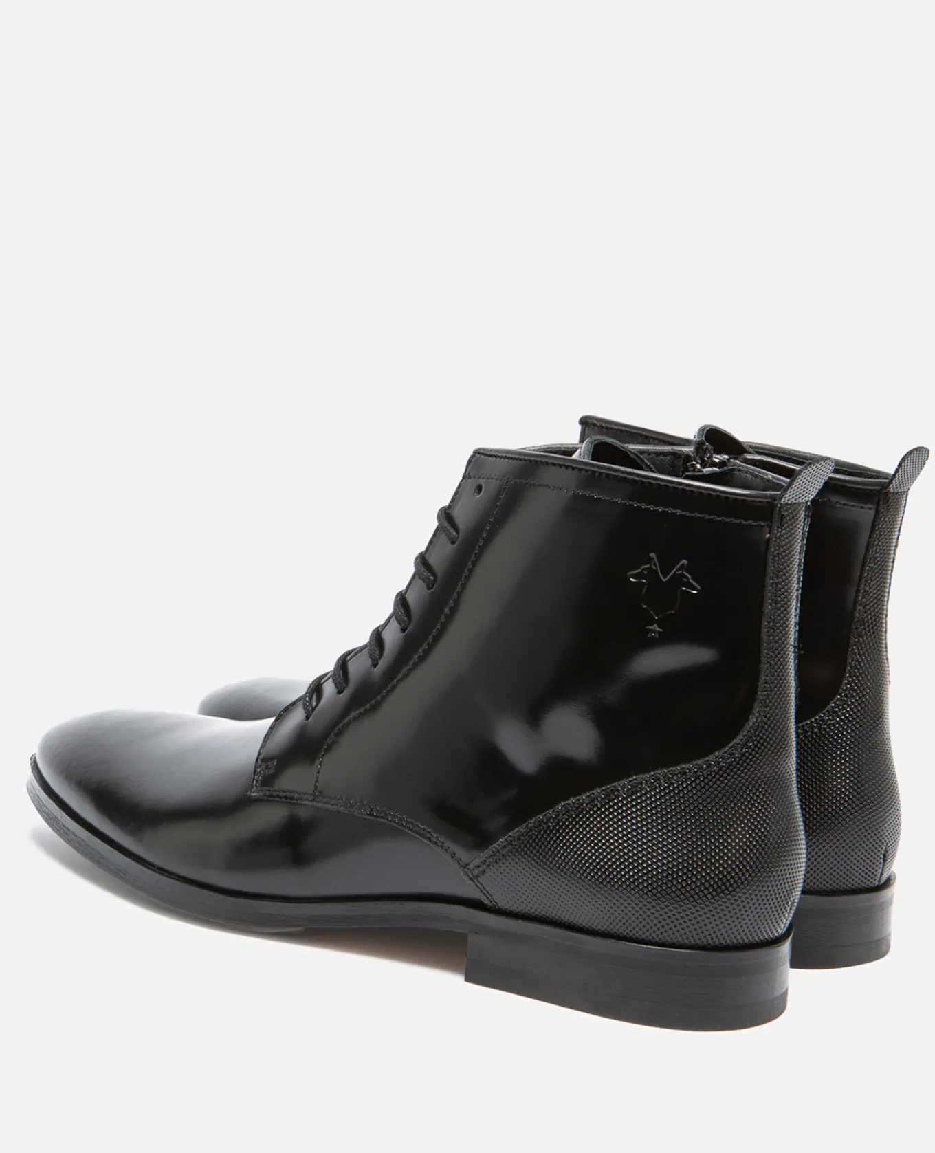 UNKIND Boots Cuir Noir Homme