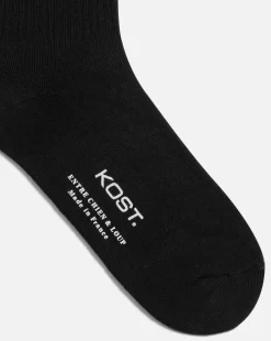 VITA BREVIS  Chaussettes Made in France Coton bio Noir et Blanc