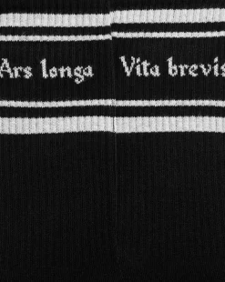 VITA BREVIS  Chaussettes Made in France Coton bio Noir et Blanc