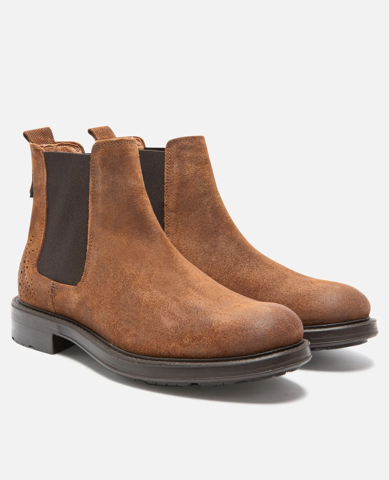 WALTER 59 Chelsea boots Croûte velours Marron Homme