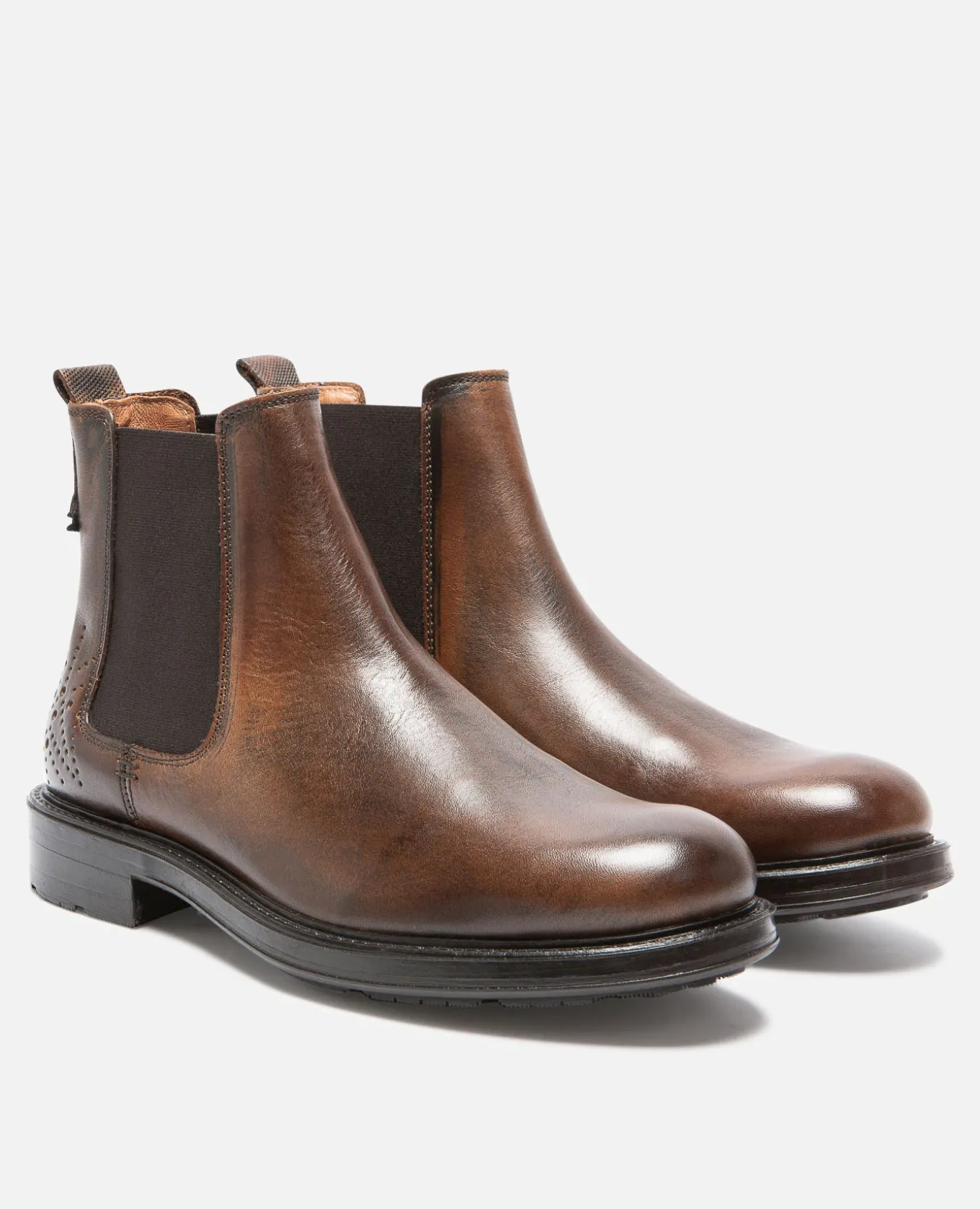 WALTER FO VGT Chelsea boots Cuir Tannage Végétal Marron Homme