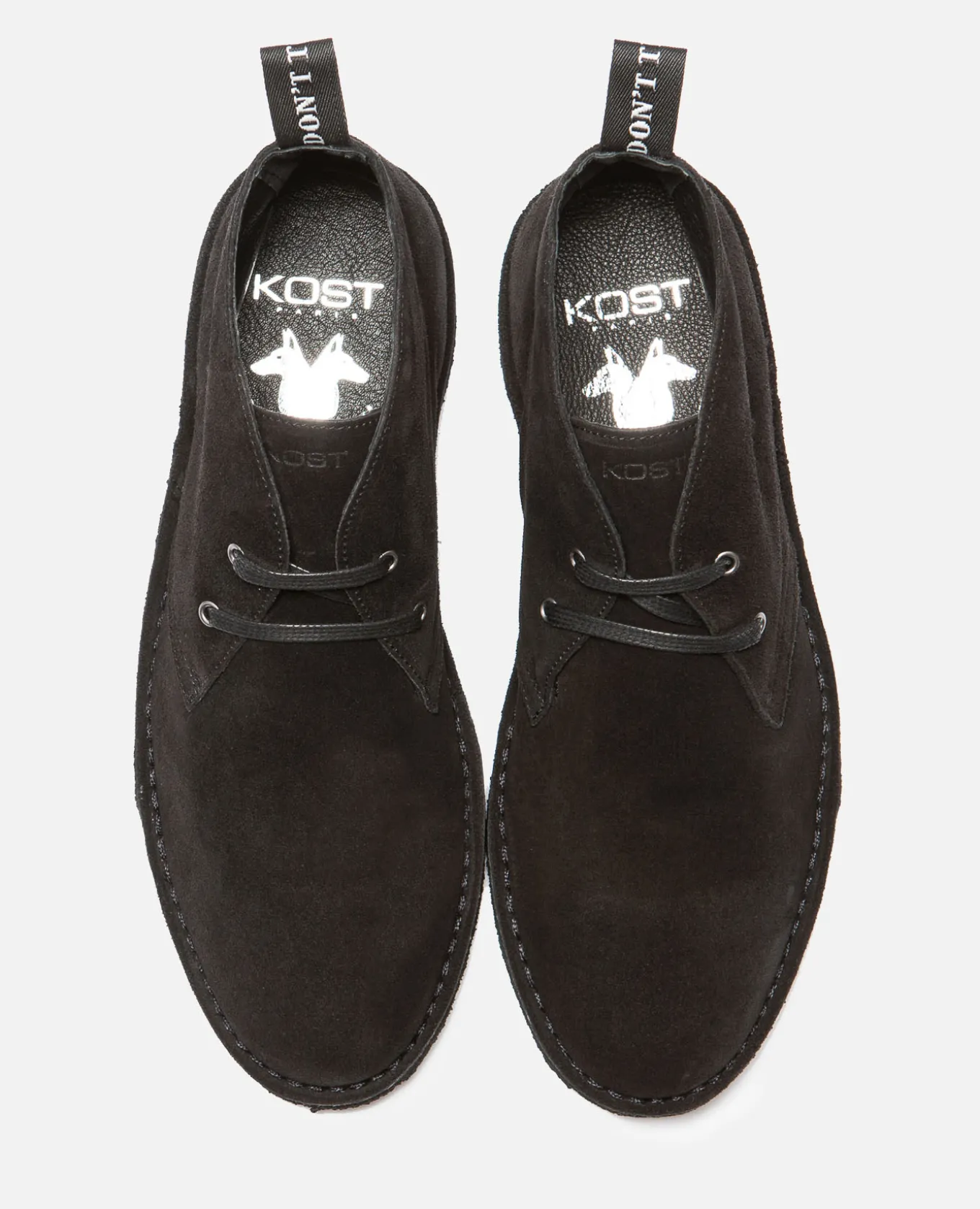 WISE M Desert Boots Croûte velours Noir Homme