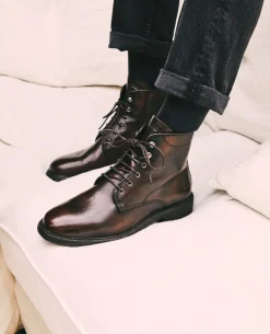 ZENITH FO VGT  Boots cuir tannage végétal marron